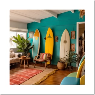 Surf Shack Summer Beach #1 Posters and Art